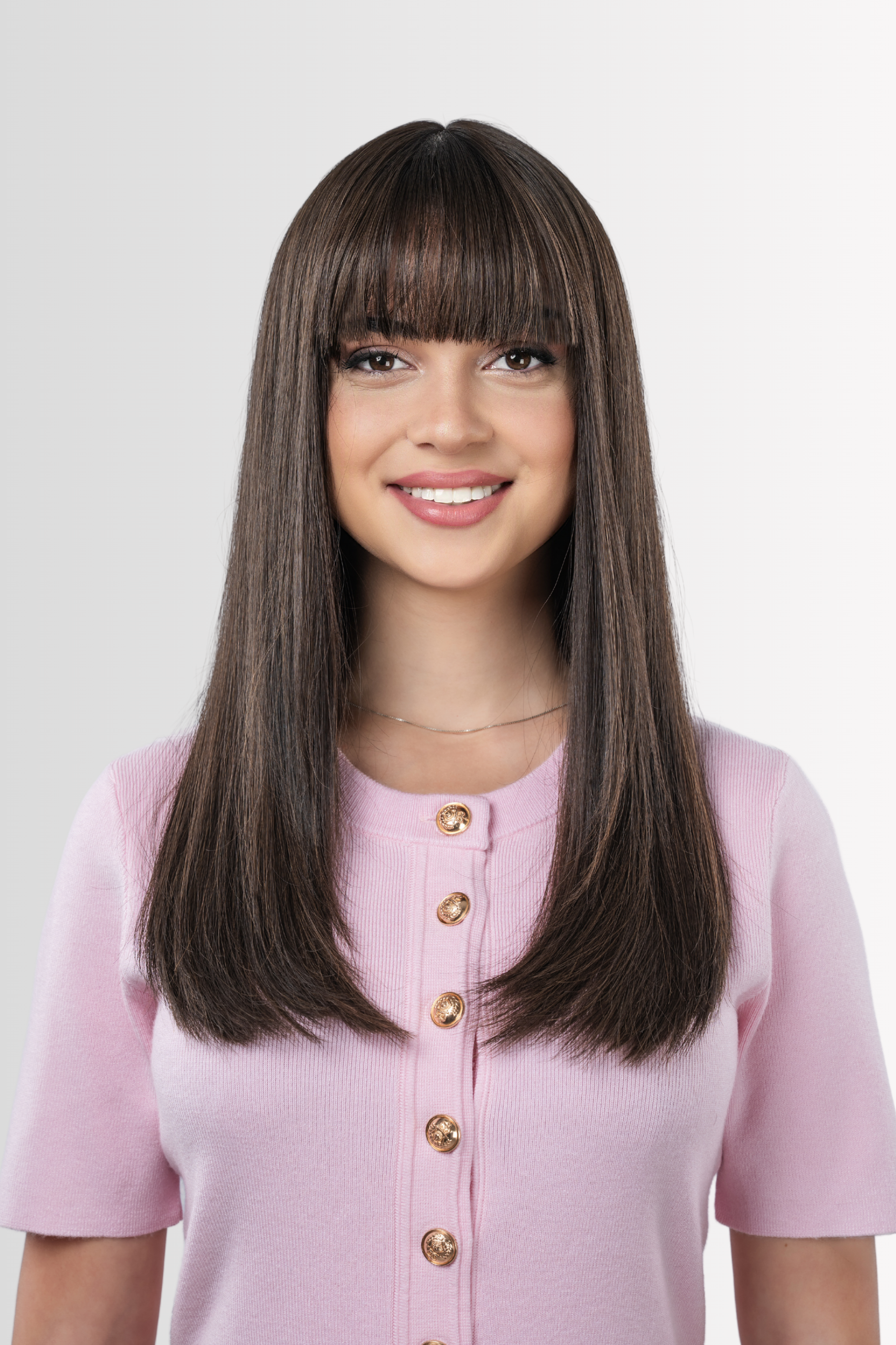 Skintop Wig in Dark Brown