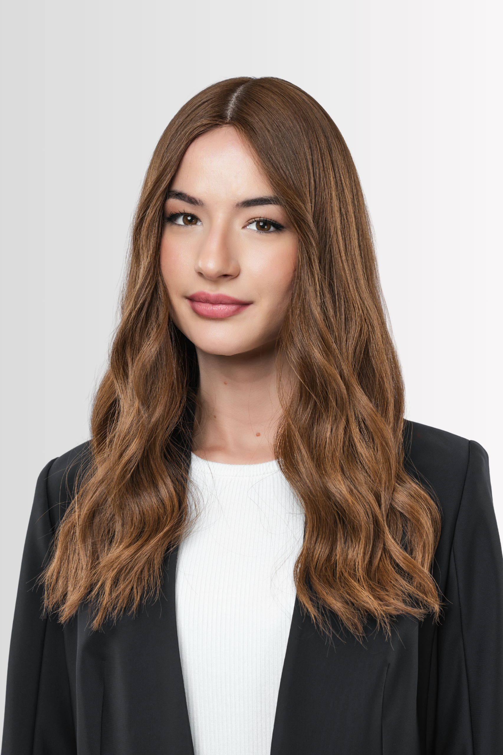Skintop Wig in Auburn Brown