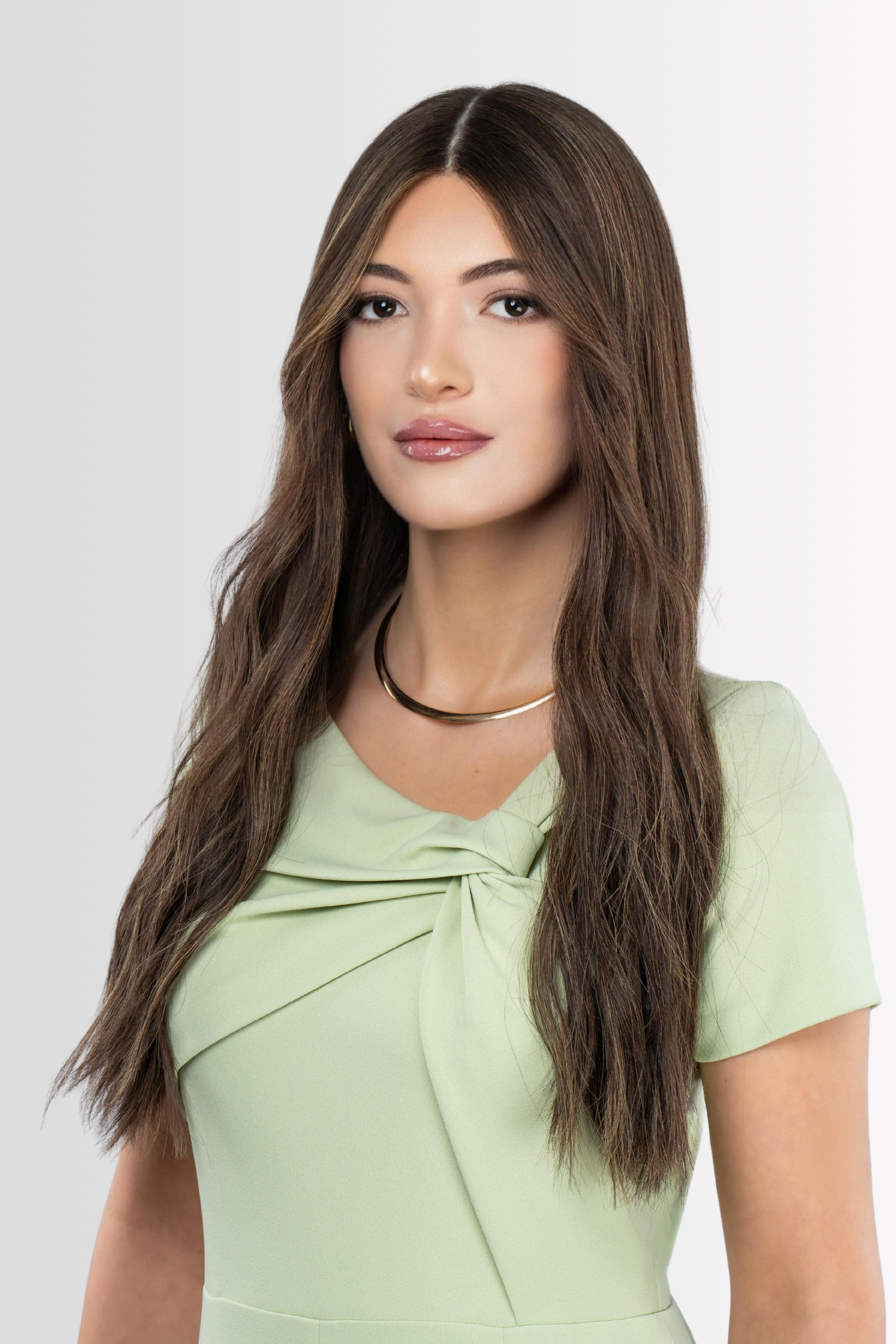 Hand-tied Lacetop Wig in Brown Mocca