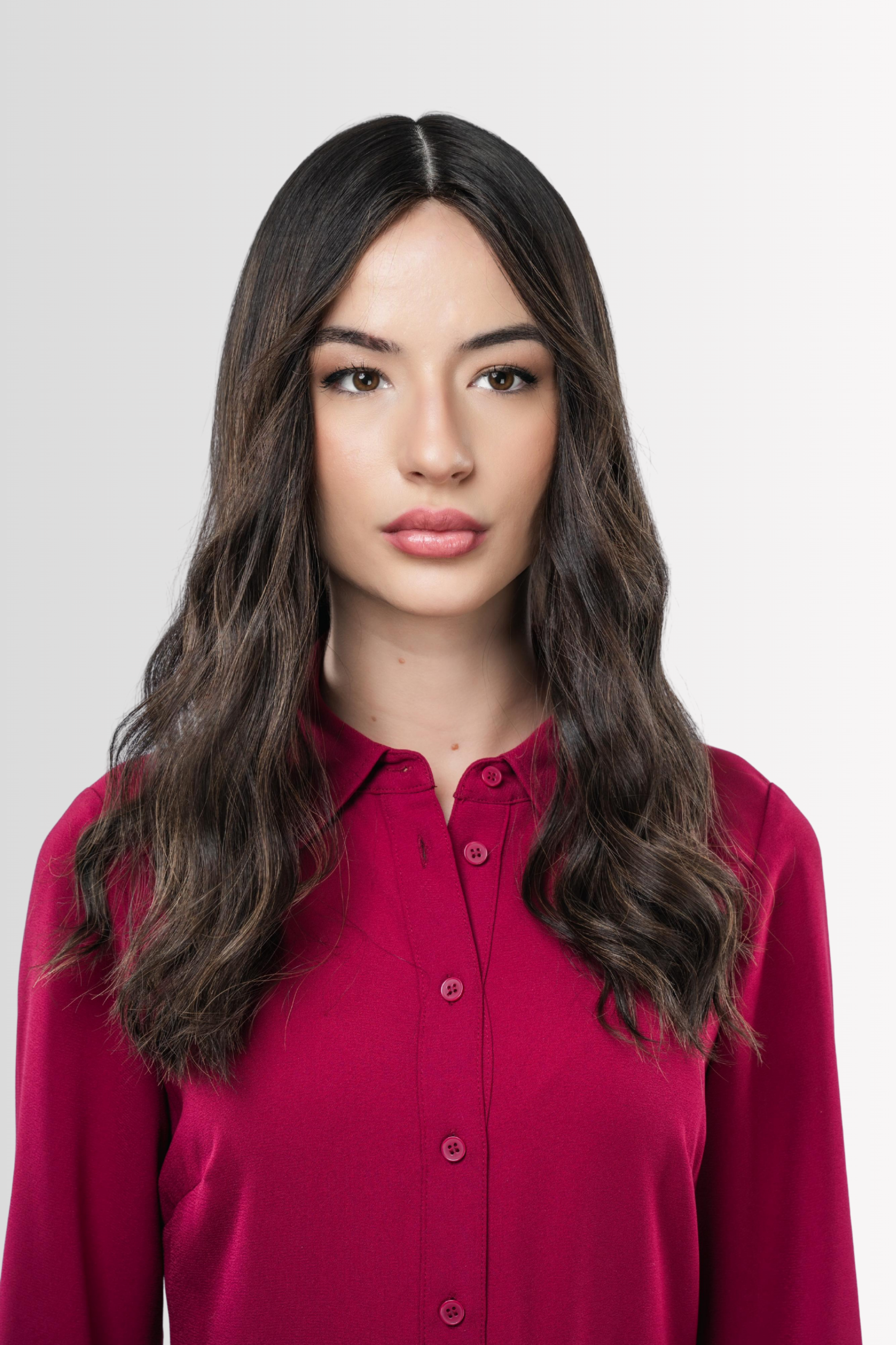Skintop Wig in Rooted Dark Caramel