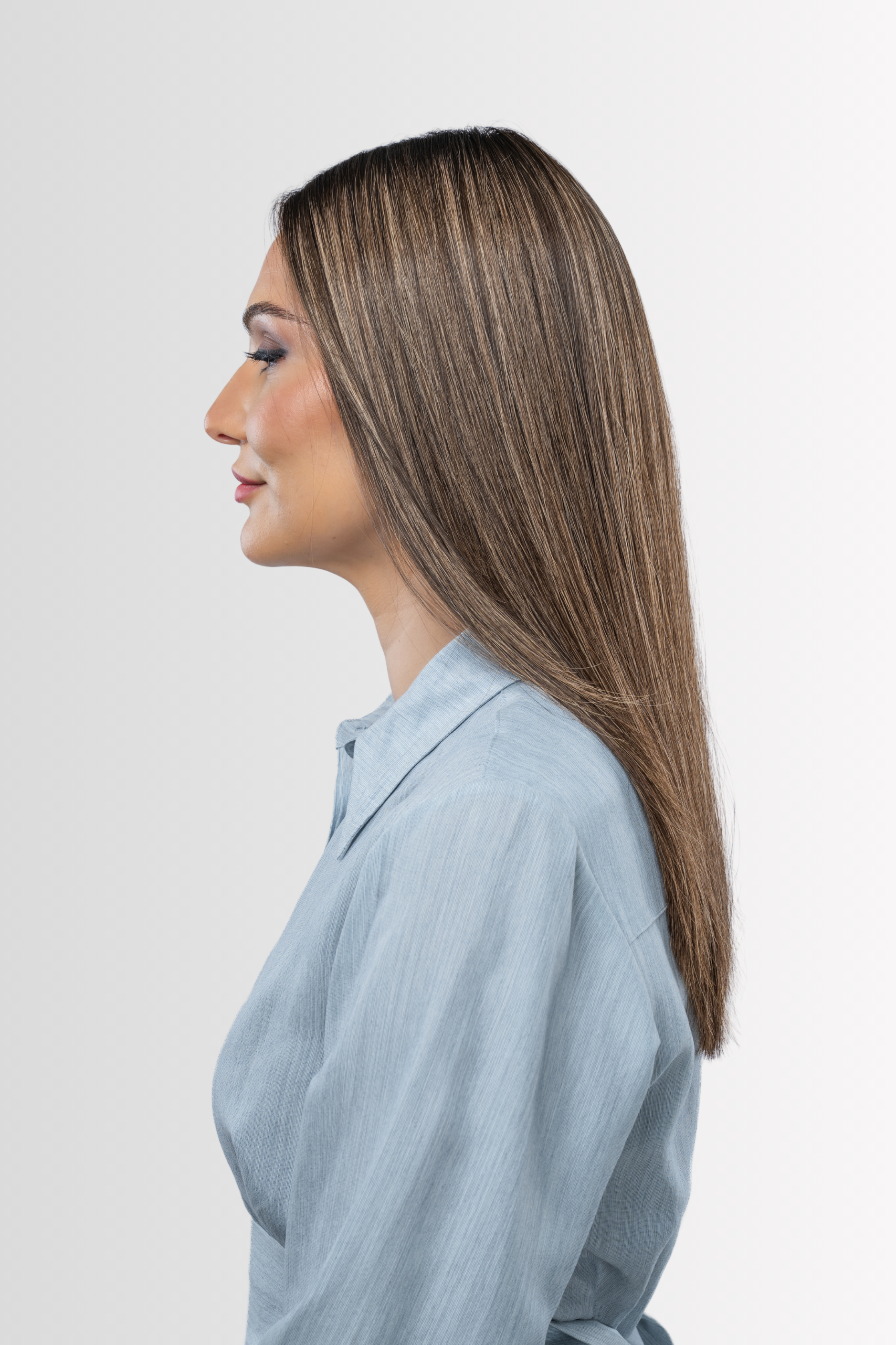 Skintop Wig in Ash Brown