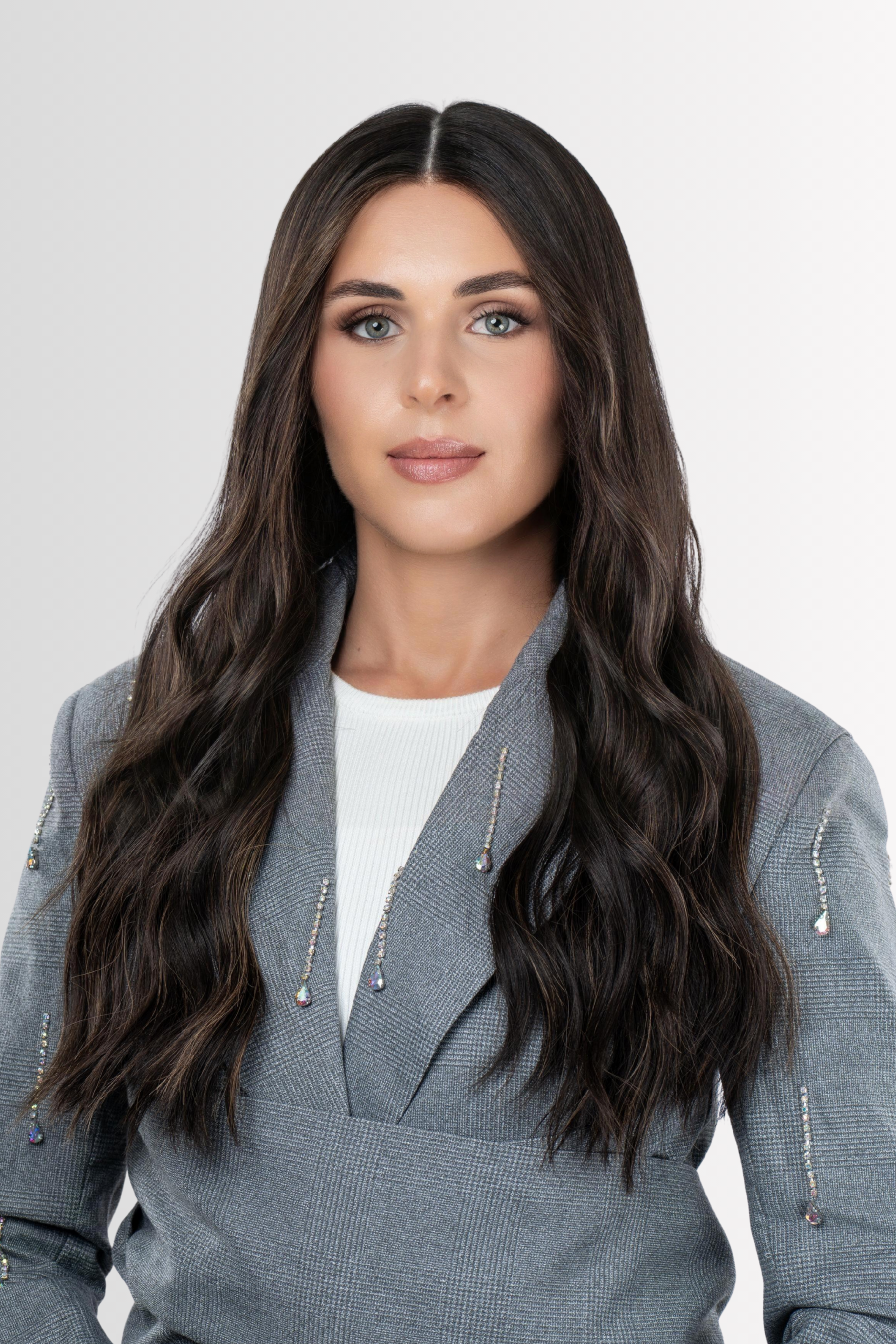 Hand-tied Lacetop Wig in Espresso Highlights