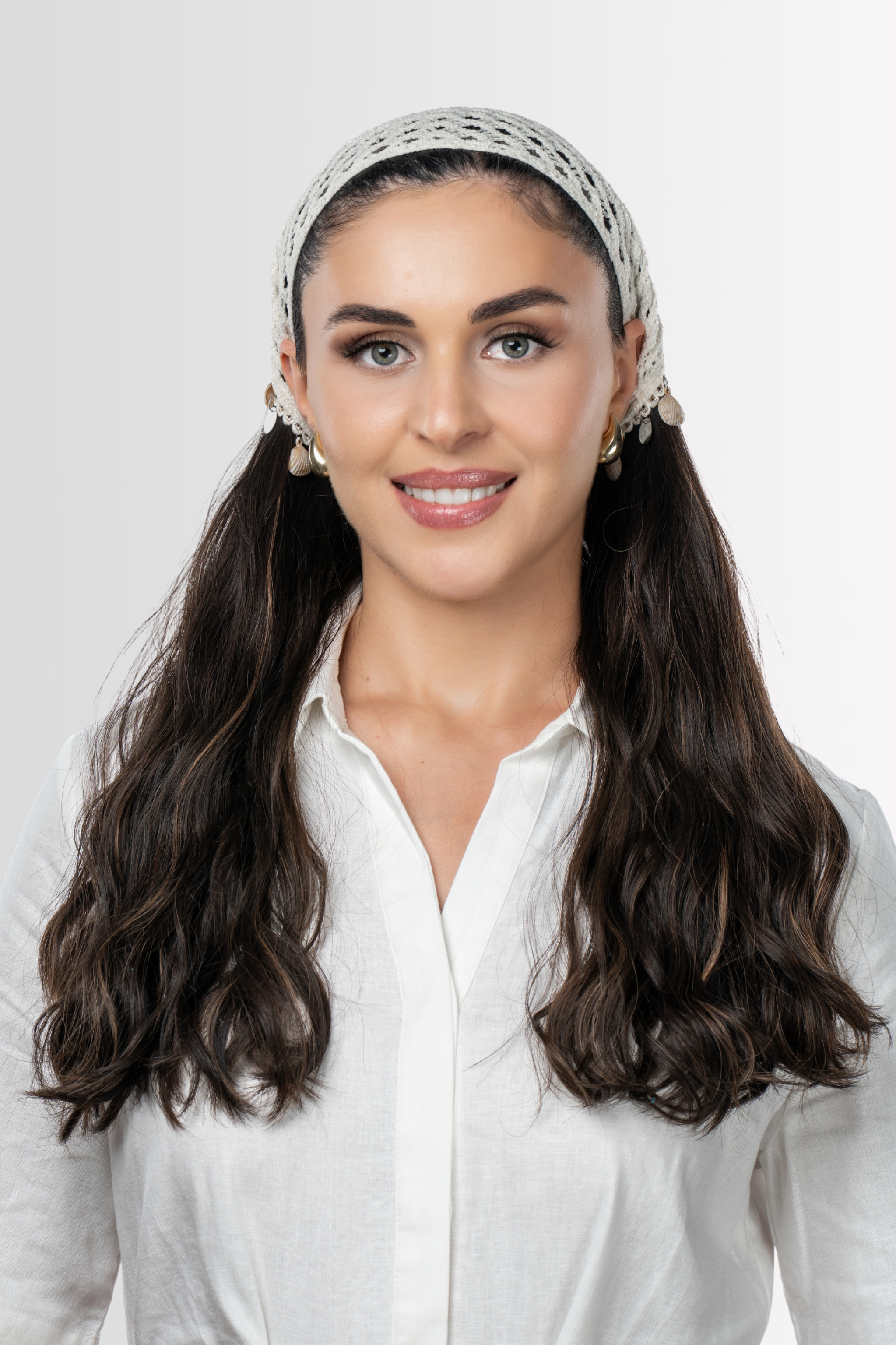 Air-Dried Bandfall Wig in Rooted Dark Caramel