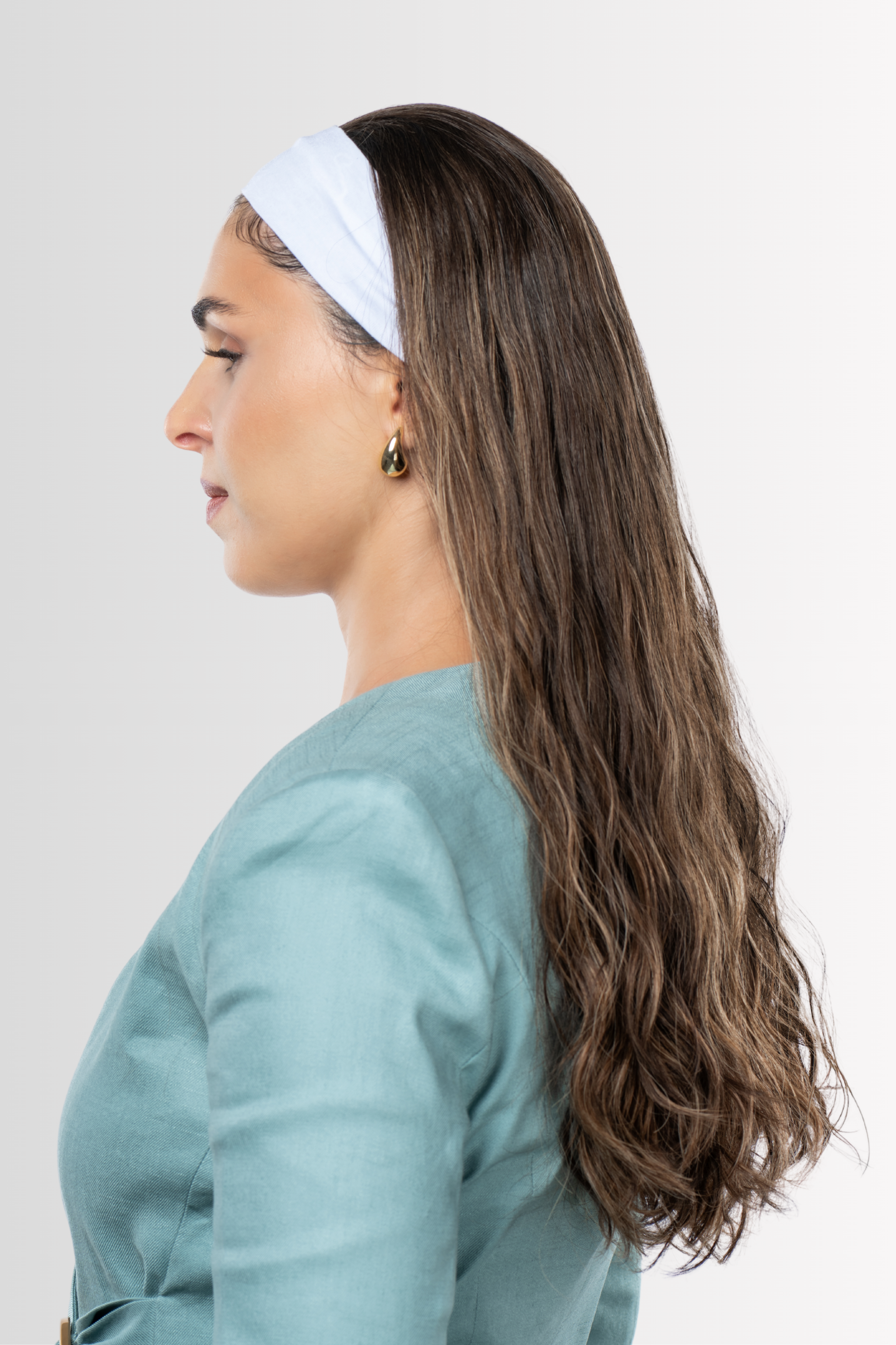 Air-Dried Bandfall Wig in Honey Brown