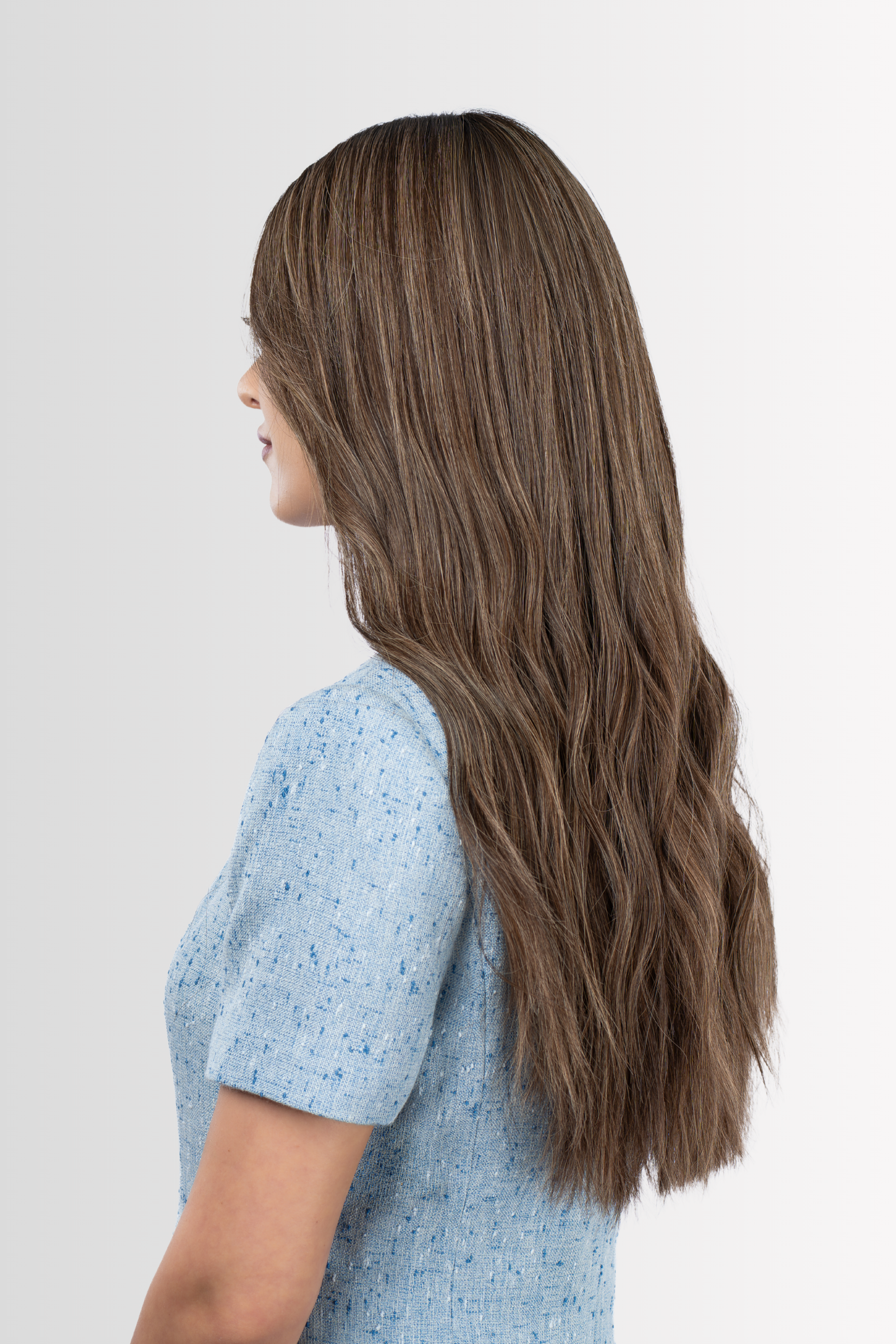 Hand-tied Lacetop Wig in Ash Brown