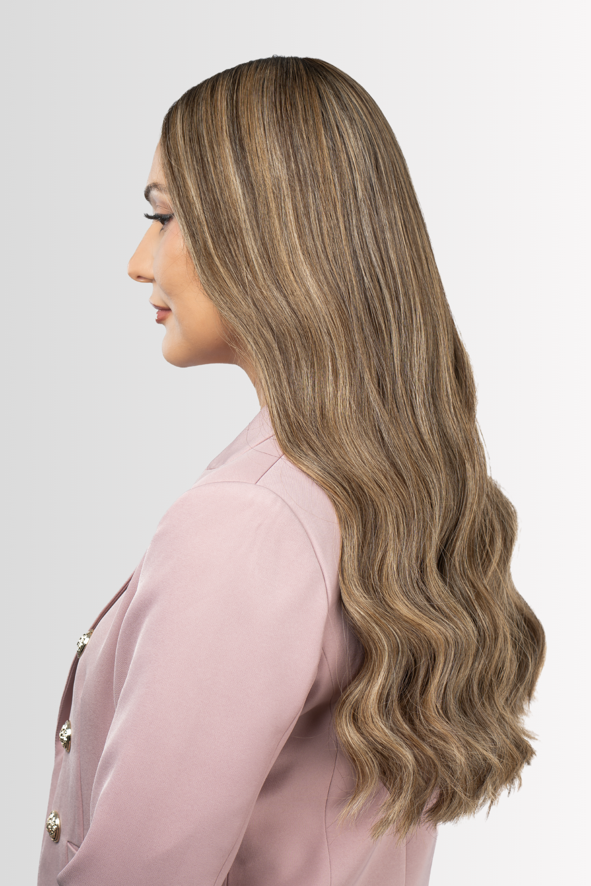 Hand-tied Lacetop Wig in Golden Honey