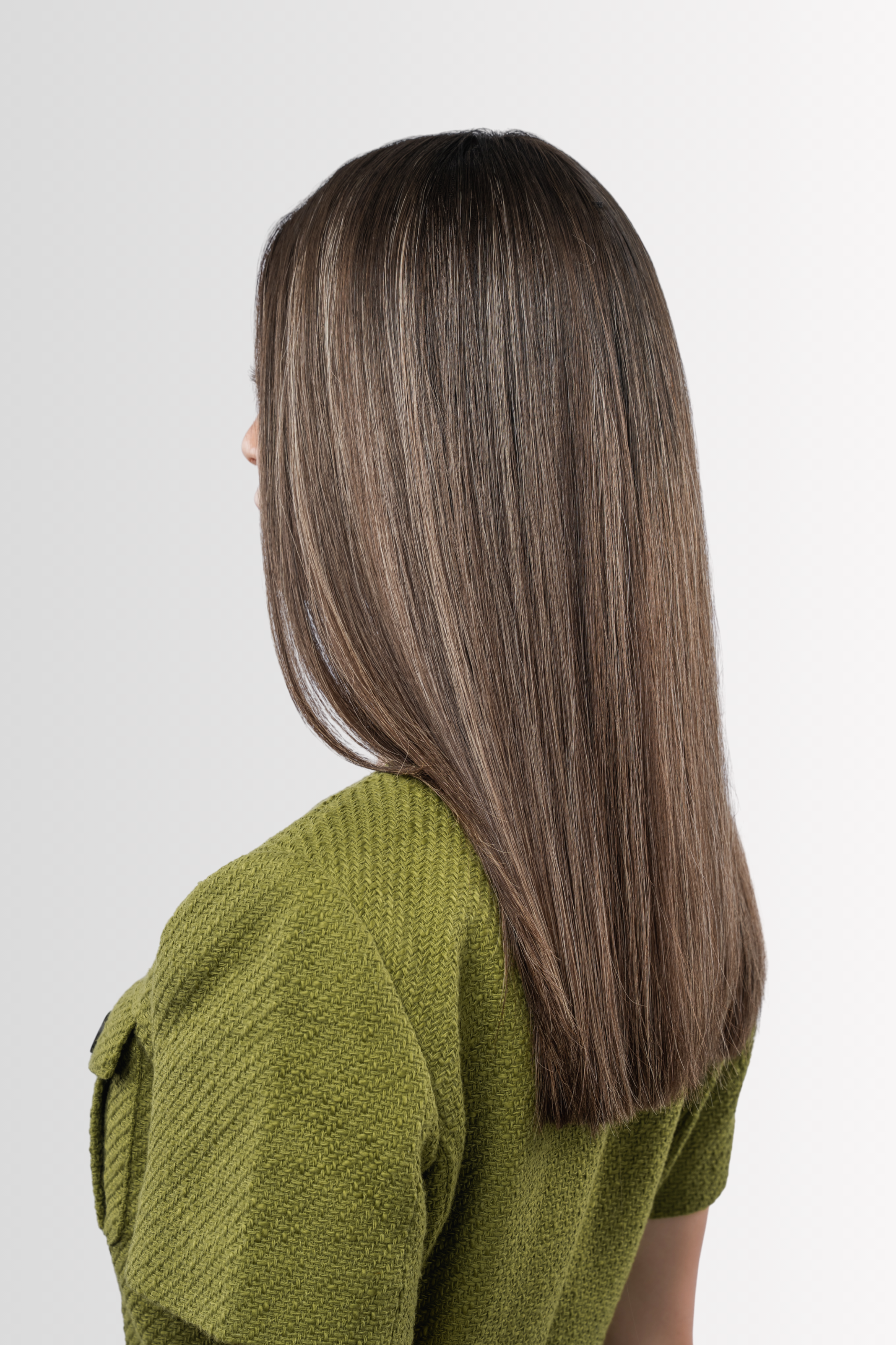 Skintop Wig in Rooted Ash Brown