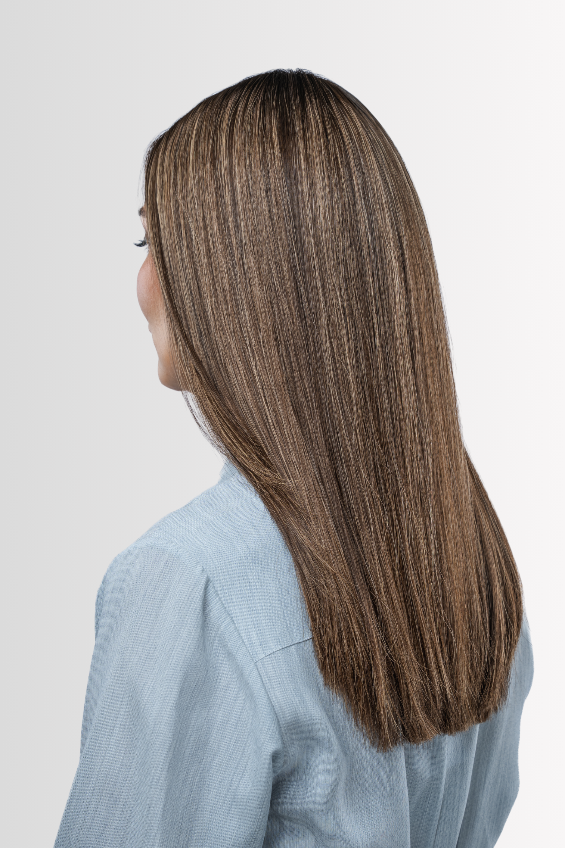 Skintop Wig in Ash Brown