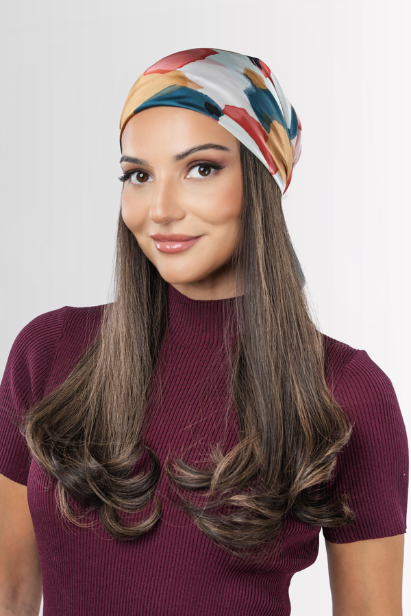 EU Bandfall Wig in Rooted Mocca