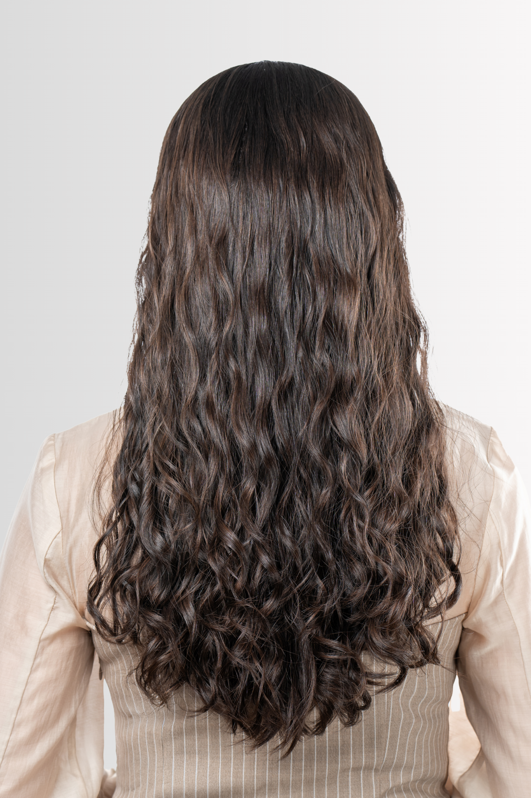 Air-Dried Bandfall Wig in Dark Brown