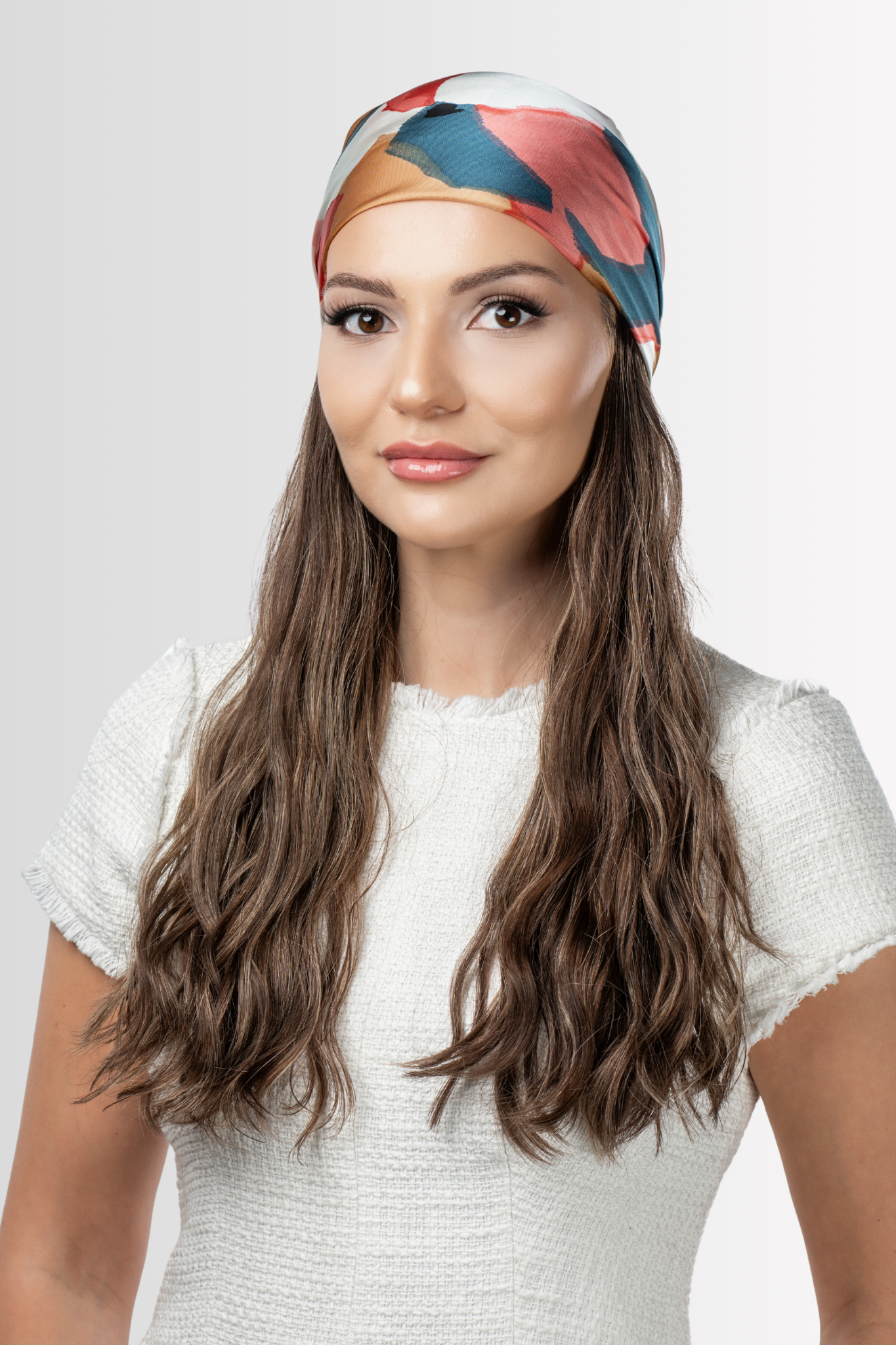 Air-Dried Bandfall Wig in Rooted Ash Brown